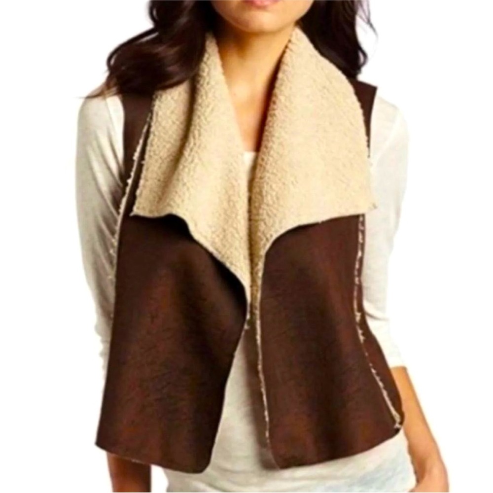 C&C California faux shearling vest